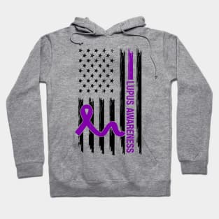 Lupus Awareness Flag Hoodie